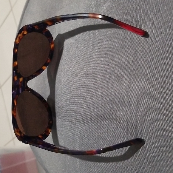 💕ALAIN MIKLI💕 Marmion Sunglasses Aviator Violet Spotted Tortoise Brown Lenses - Picture 9 of 16